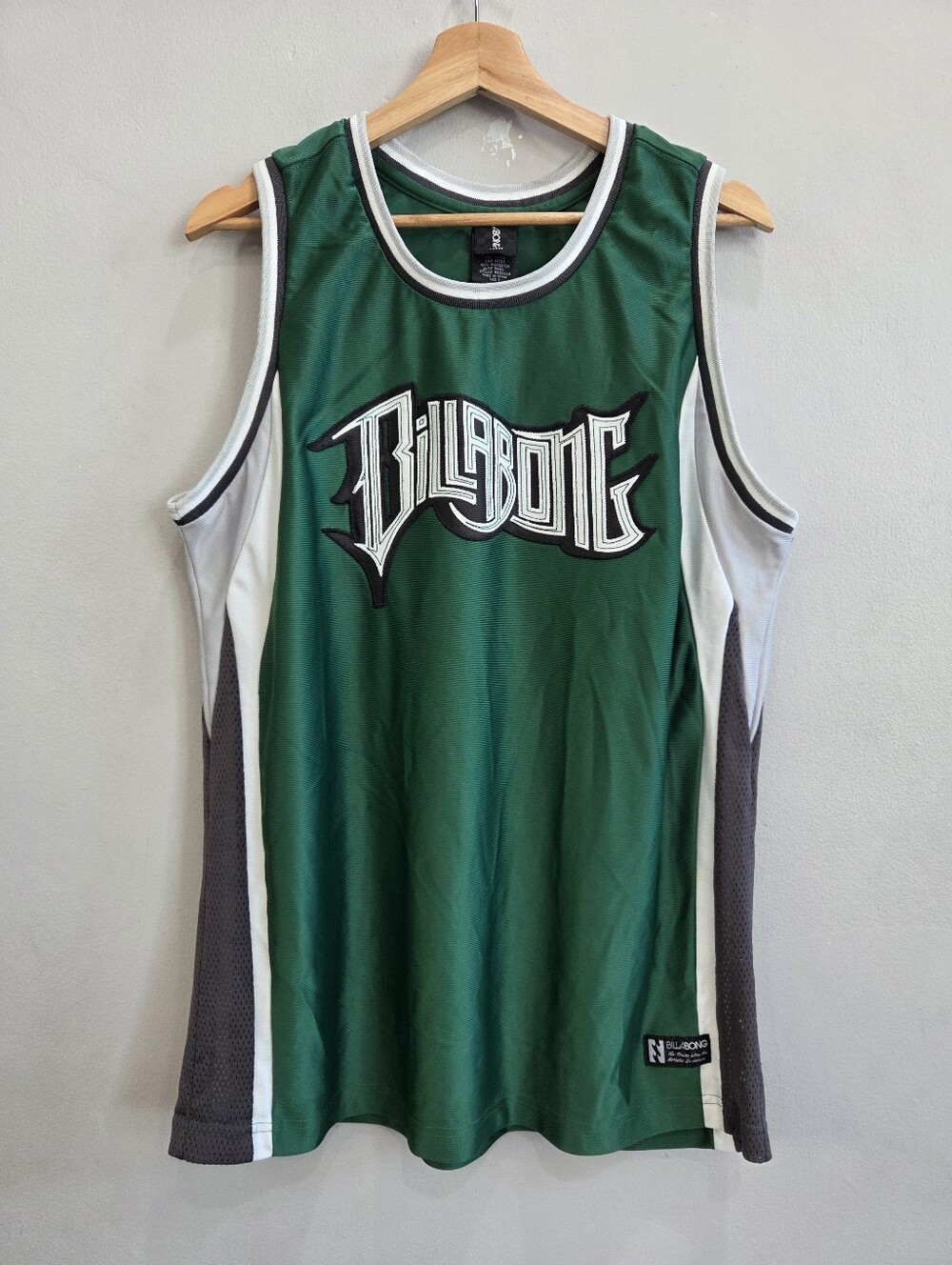 Billabong Hawaii Pipeline Masters KAUAI Tank Top Jersey Green Men's Size Large